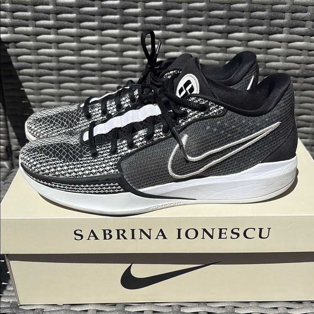 Nike Sabrina Ionescu Black and White Sneakers